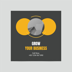 Simply grow your business social media cover template