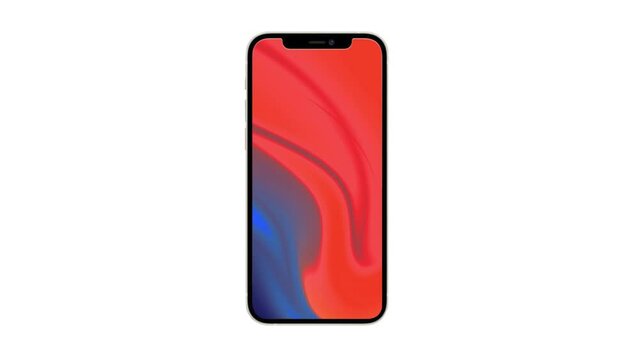 iPhone with gradient