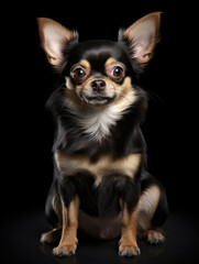 Chihuahua Dog Studio Shot Isolated on Clear Background, Generative AI