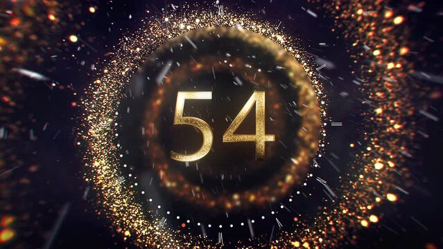 Countdown up to 60 seconds, numbers on fire, time, timer ends, New Year's countdown, fireworks