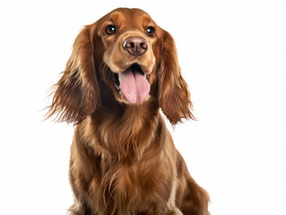 English Cocker Spaniel Dog Studio Shot Isolated on Clear Background, Generative AI