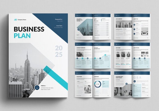 Business Plan Brochure Template Design Layout