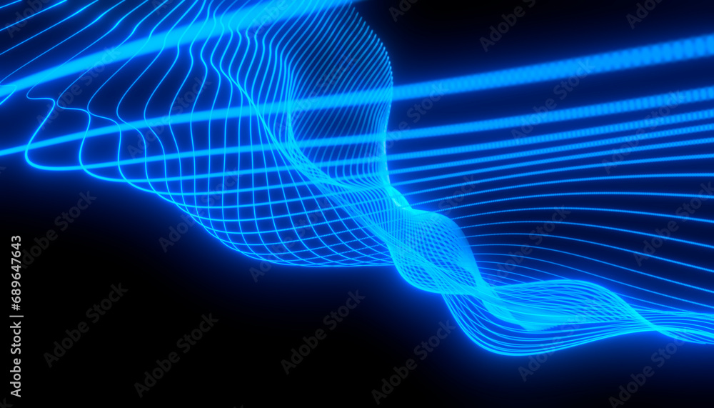 Poster abstract technology background made of lines and grid
