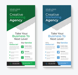 Corporate dl flyer template design