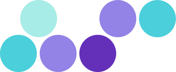 Retro color dot circle pattern