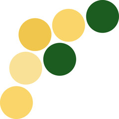 Retro color dot circle pattern