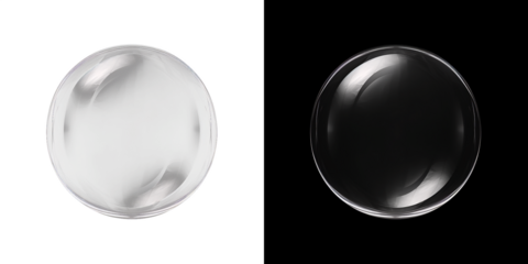 Floating Dreams: Delicate and Rainbow-Hued Soap Bubble Isolated for Ethereal Designs