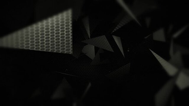 Black carbon fiber background, parts of the background rotate, carbon fiber elements
