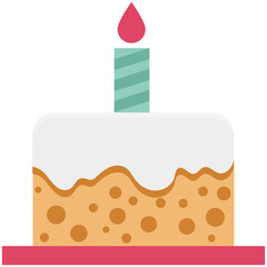 birthday cake with candles