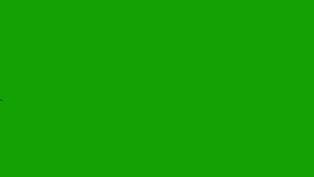 Cartoon Christmas Elements Explode on Green Screen Background Animation 4K Stock Footage