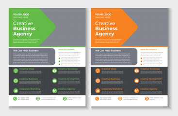Fototapeta na wymiar Corporate business multipurpose flyer design template 