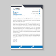 Modern and clean business letterhead template
