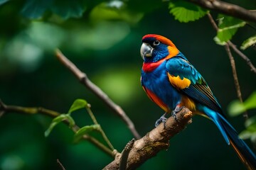 blue and red macaw