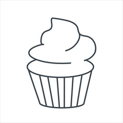 Cake icon concept design stock illustration