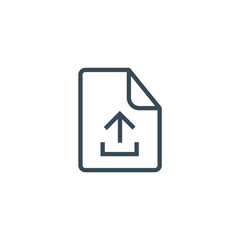 FILE upload icon concept design stock illustration