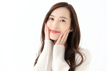 Fototapeta premium 若い女性 ビューティー スキンケア