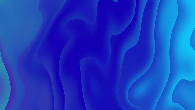 Blue silk liquid abstract animated background creative and curve motion wallpaper
