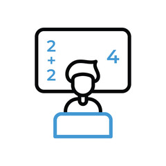 Classroom Icon vector stock illustration