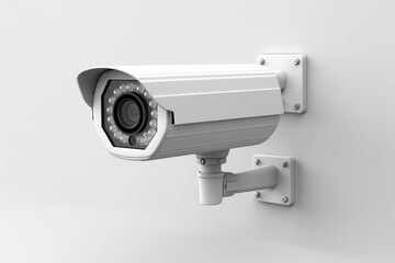 security digital camera isolated into white background, Security camera, security concept, CC camera, CC TV, digital security camera