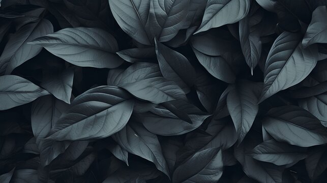 A captivating photo showcasing a background of lush leaves, embodying aesthetic minimalism. The wallpaper features a palette of dark sage colors, offering a serene and sophisticated vibe.
