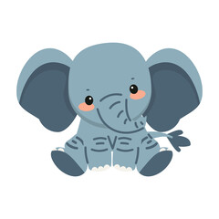 cute elephant doodle animal cartoon