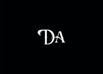 DA  initial logo design and monogram logo