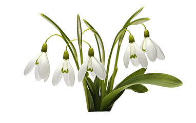 Snowdrop Beauty On Transparent Background