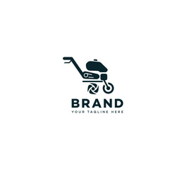 Cultivator logo design template elements. Vector illustration. New Modern logo.