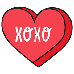 xoxo heart