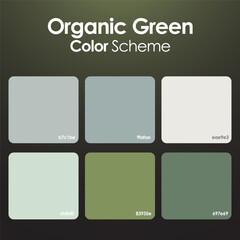 Organic green color scheme set