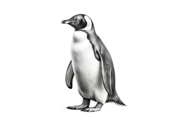 Stately Penguin On Transparent Background