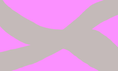 Silver ribbon on pink background