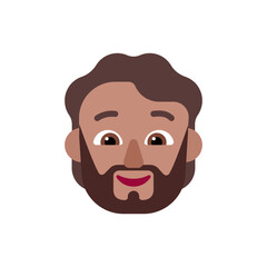 Person: Medium Skin Tone, Beard