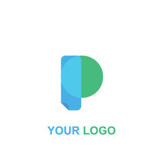 letter p colorful logo