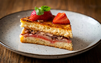 Capture the essence of Torta in a mouthwatering food photography shot Generative AI