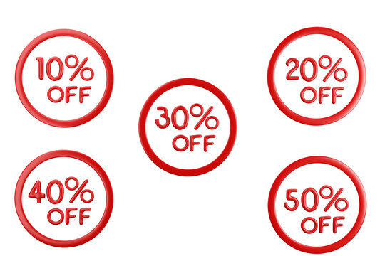 sale labels, red, 10%, 3d, 50, 70, 90, advancement, advertising, awards, background