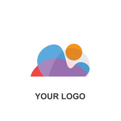 abstract colorful logo