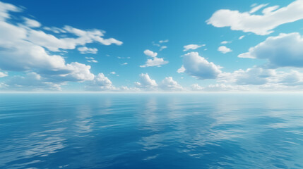 Fototapeta na wymiar Pictures of blue sea under beautiful sky 