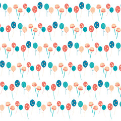 A close up of colorful balloons on a white background, ideal for festive occasions, birthday celebrations, party invitations, and cheerful design projects.
