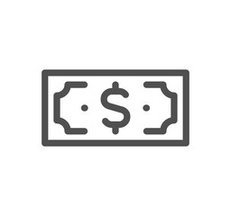 Banking and finance related icon outline and linear vector.