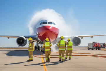 Aviation Safety Team: Dedicated Firefighters Using Advanced Technology to Tackle Jet Incidents and Save Lives.
