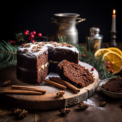 Gingerbread Cake with ginger, cinnamon, and cloves