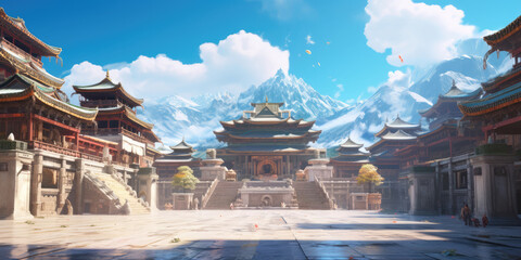 Obraz premium Anime Background