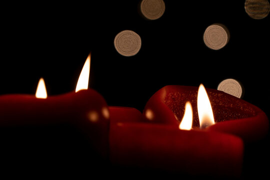 candles in the dark