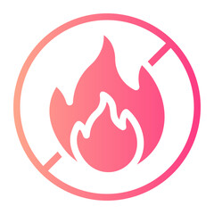 No Fire gradient icon