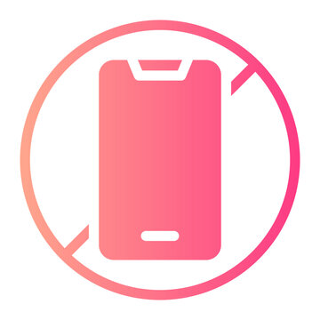 no moile gradient icon