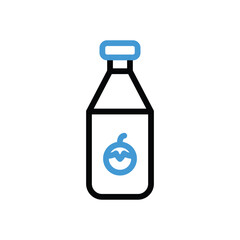  Tomato Sauce Icon vector stock illustration