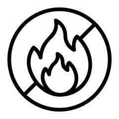 No Fire line icon