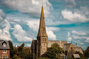 An historic church in the English countryside