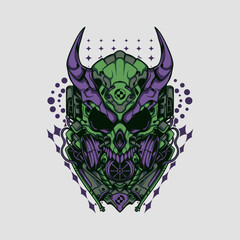 Green Scary Toxic Mask